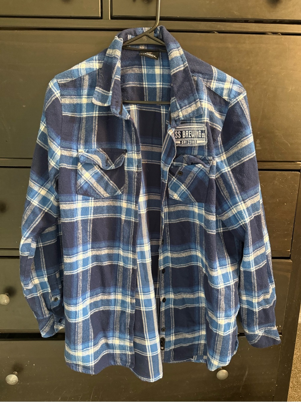 burnside Blue Plaid Button-Down Shirt